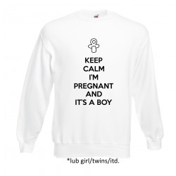 Keep calm i'm pregnant and it's a boy